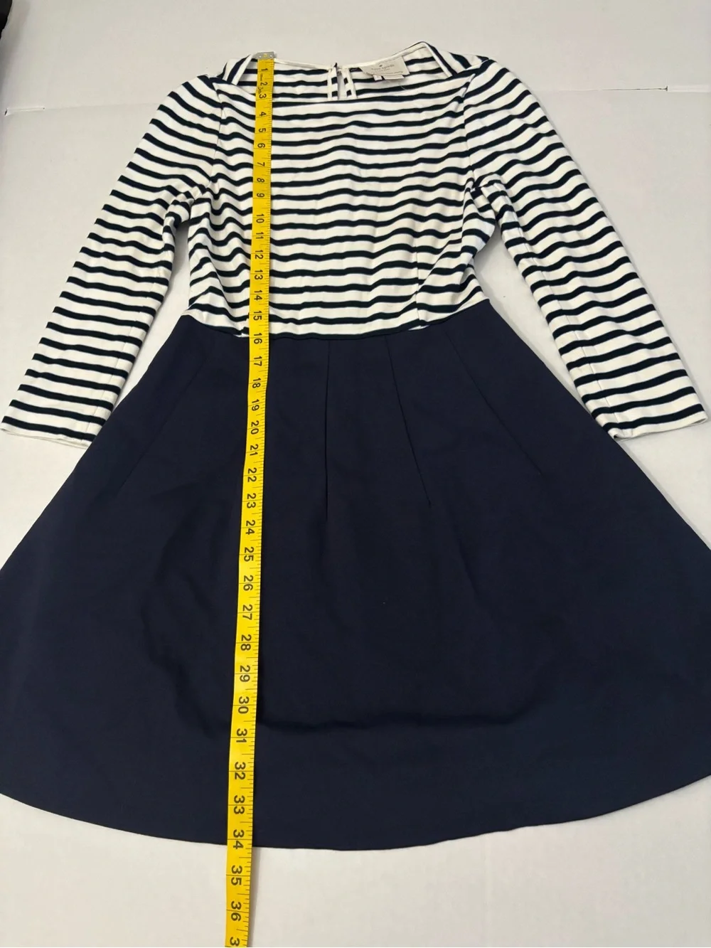 Kate Spade Selma Striped Fit & Flare Ponte Dress Size 2 (It has a tiny spot )